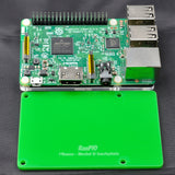 RasPiO Pibase - backplate for all 40-pin Raspberry Pi models B - green
