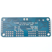 PCA9685 PWM driver 16-channel 12-bit for servos, LEDs or other PWM