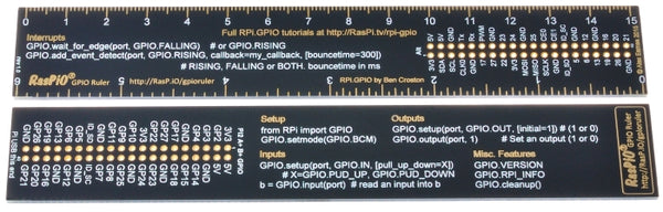 RasPiO GPIO Ruler - the RPi.GPIO code reference ruler