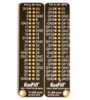 RasPiO Portsplus 3 both sides - fits Raspberry Pi 3B plus and all 40 pin Pi